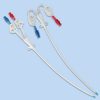 Double lumen hemodialysis catheter