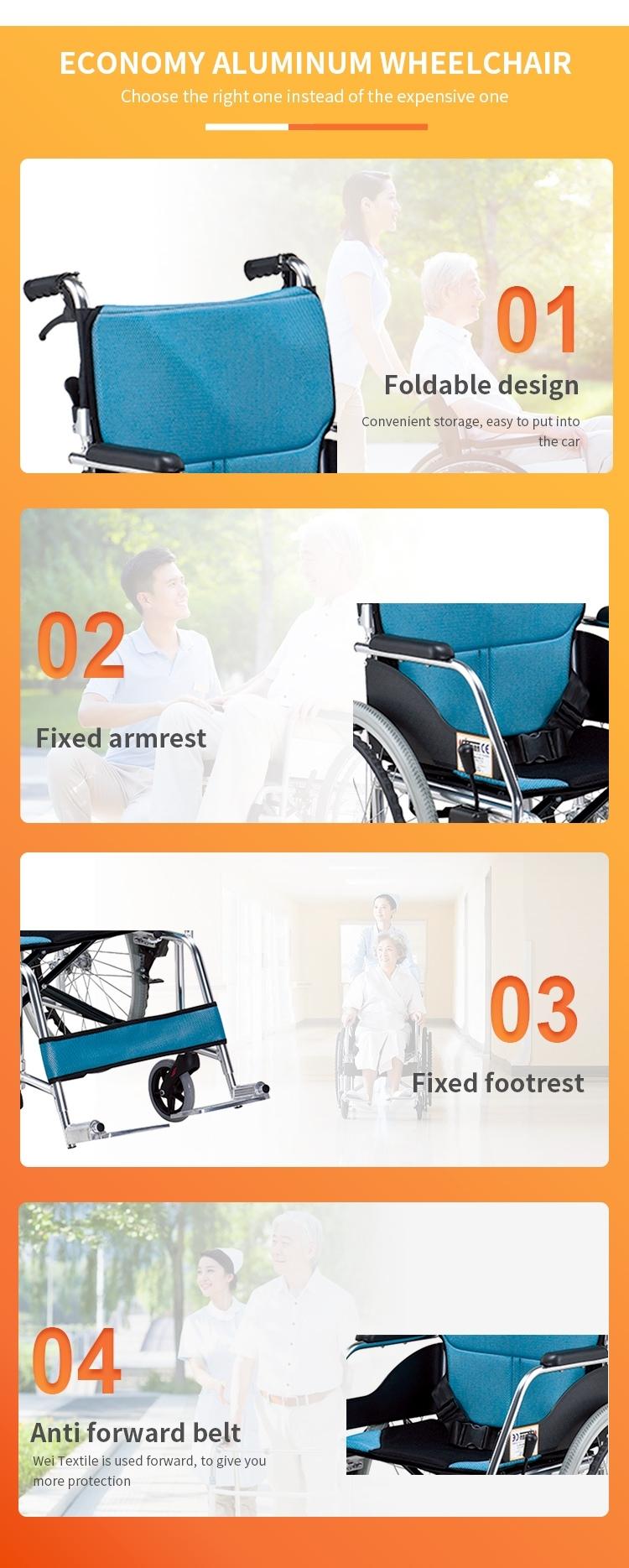 lightweight aluminum wheelchair details