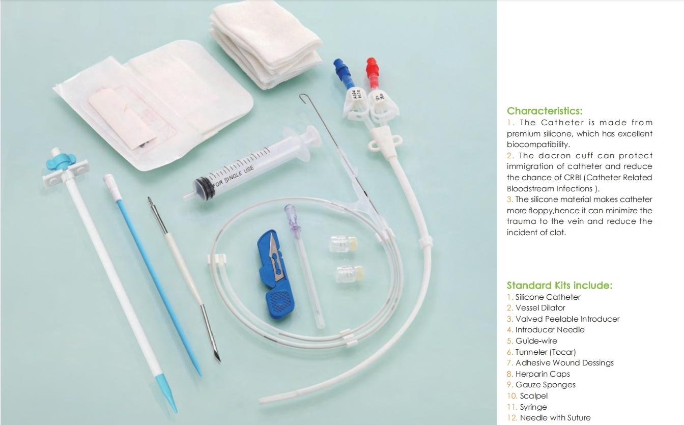 long term hemodialysis catheter specification